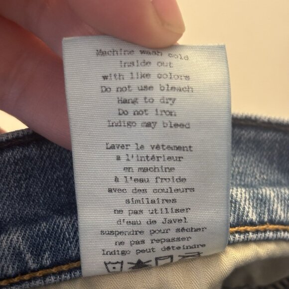 Rag and Bone Women's slim straight leg distressed jeans size 32 medium wash - Picture 13 of 16